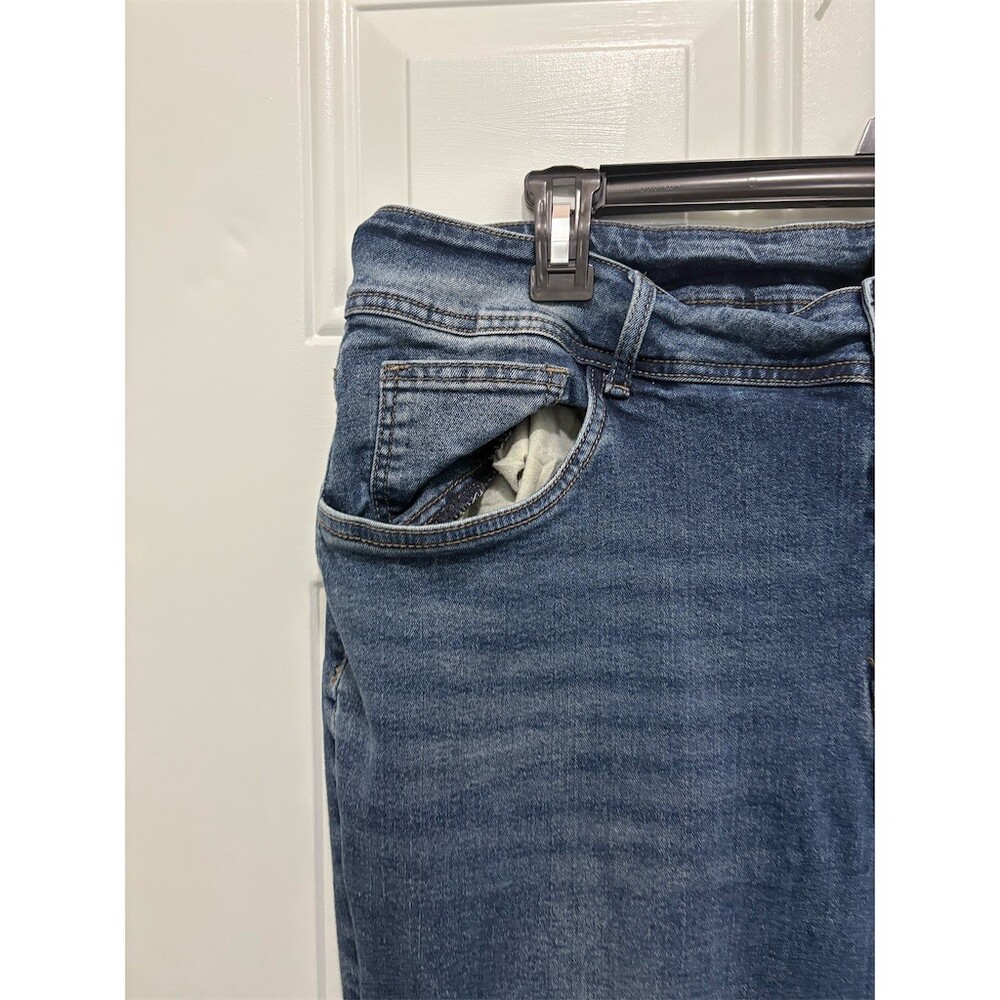 BloomChic Jeans Womens Size 18 Blue Denim Capri High Rise Stretch 21 - Picture 2 of 7